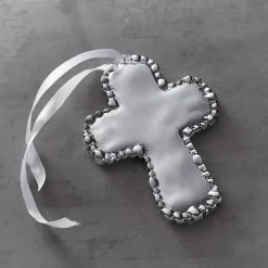 BABY Organic Pearl Cross Ornament