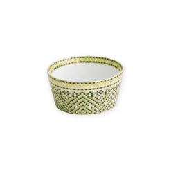 CERAMIC Ravenna Small Dip Bowl Set of 4 Green & Gold