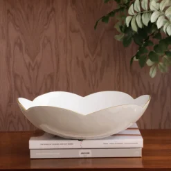 ENCANTO Amelia Large Bowl Cream and White