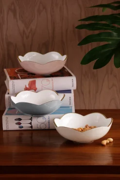 ENCANTO Amelia Mini Round Bowl Cream and White