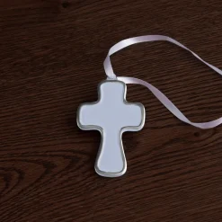 ENCANTO Athens Cross Ornament (Periwinkle)
