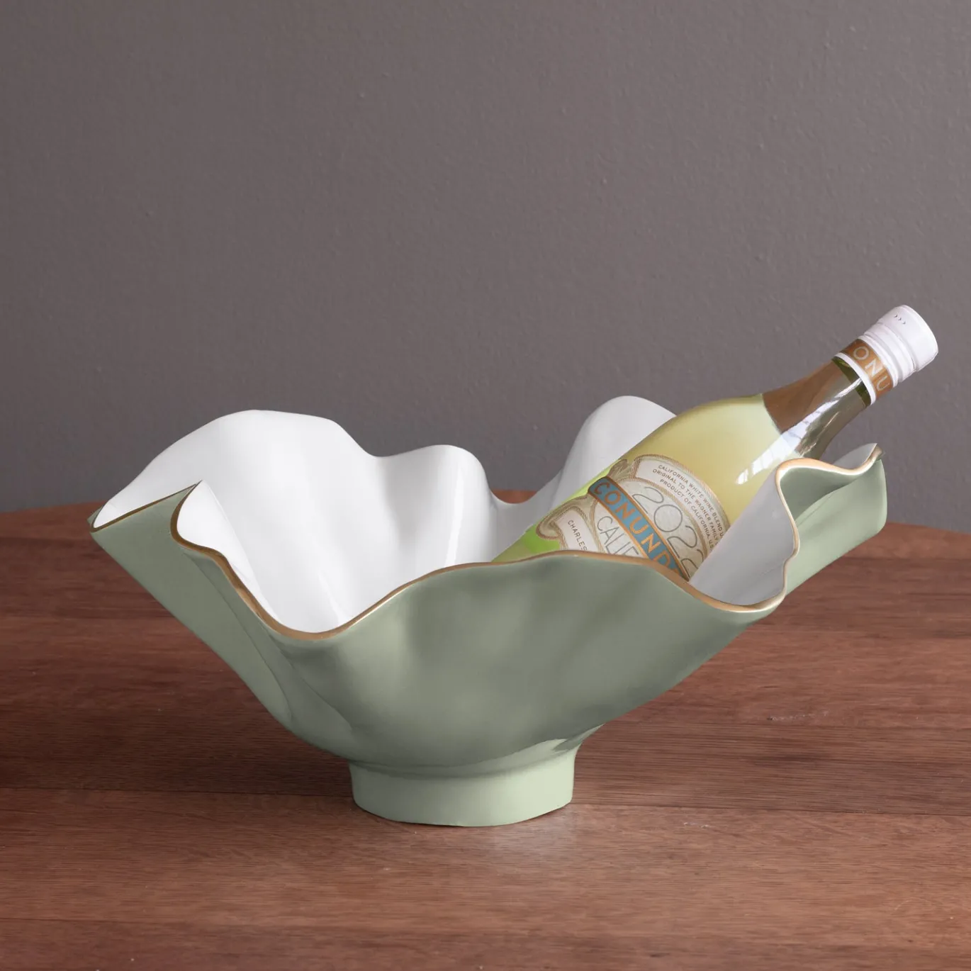 ENCANTO Bloom Wine Bucket (Pistachio and White)