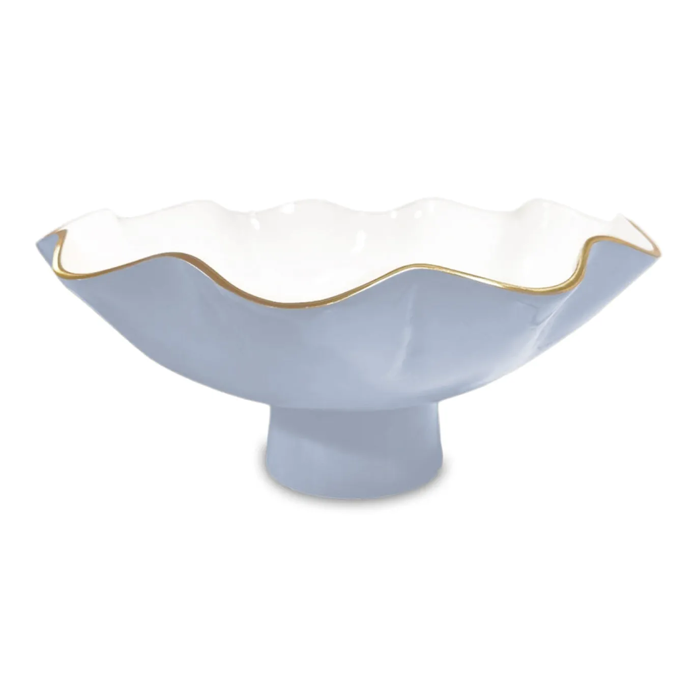 ENCANTO Carola Large Pedestal (Periwinkle and White)