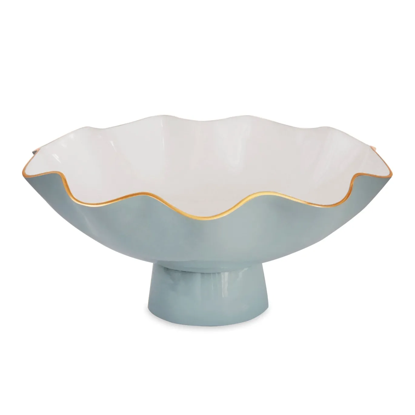 ENCANTO Carola Large Pedestal Slate and White