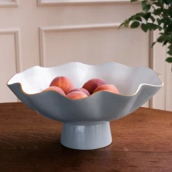 ENCANTO Carola Large Pedestal Slate and White