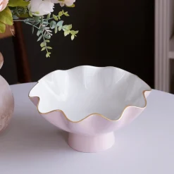 ENCANTO Carola Small Pedestal (Camellia and White)