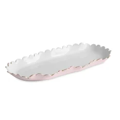 ENCANTO Colette Oblong Tray (Camellia and White)