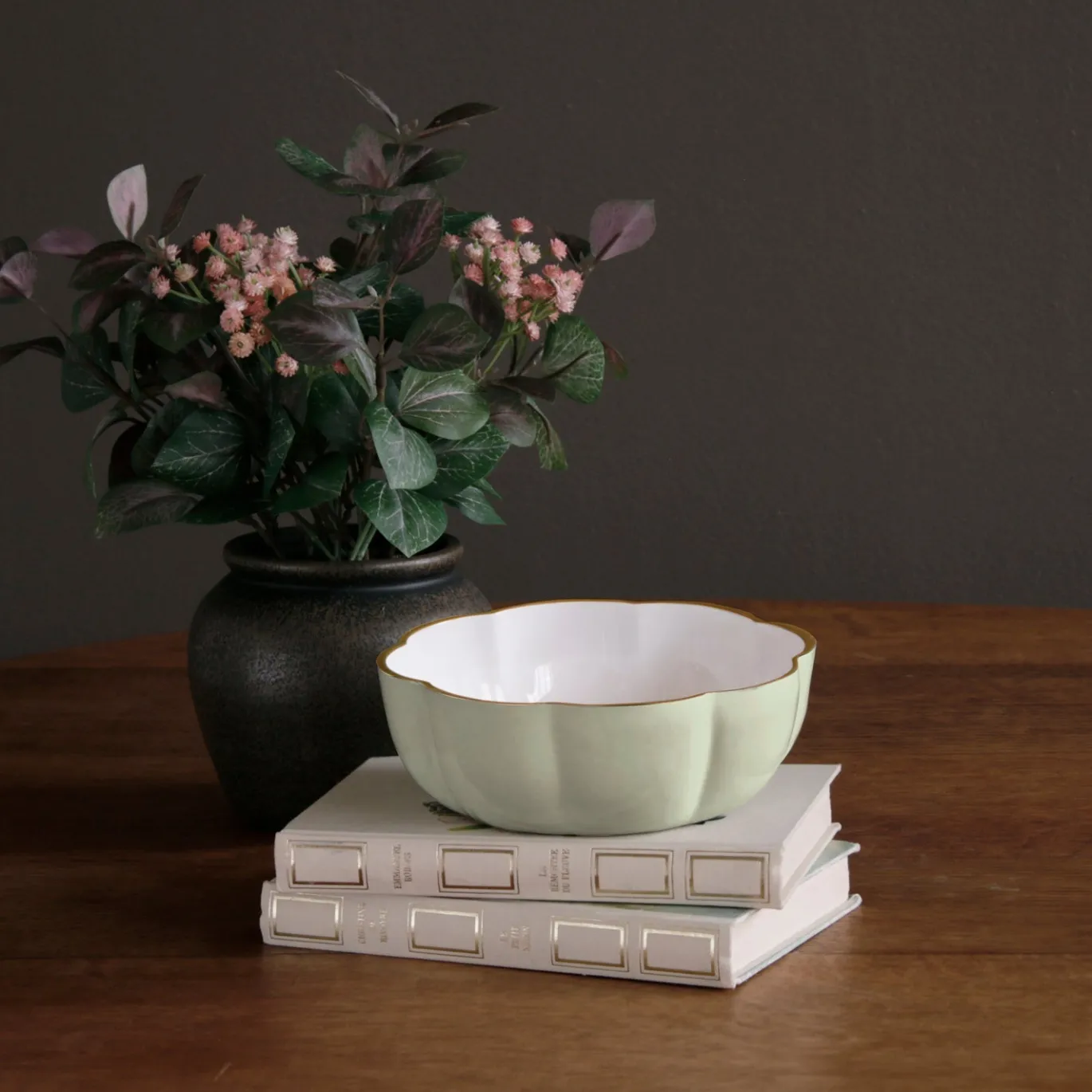 ENCANTO Devon Mini Bowl (Pistachio and White)
