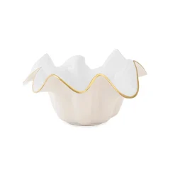 ENCANTO Medium Medusa Bowl Cream and White