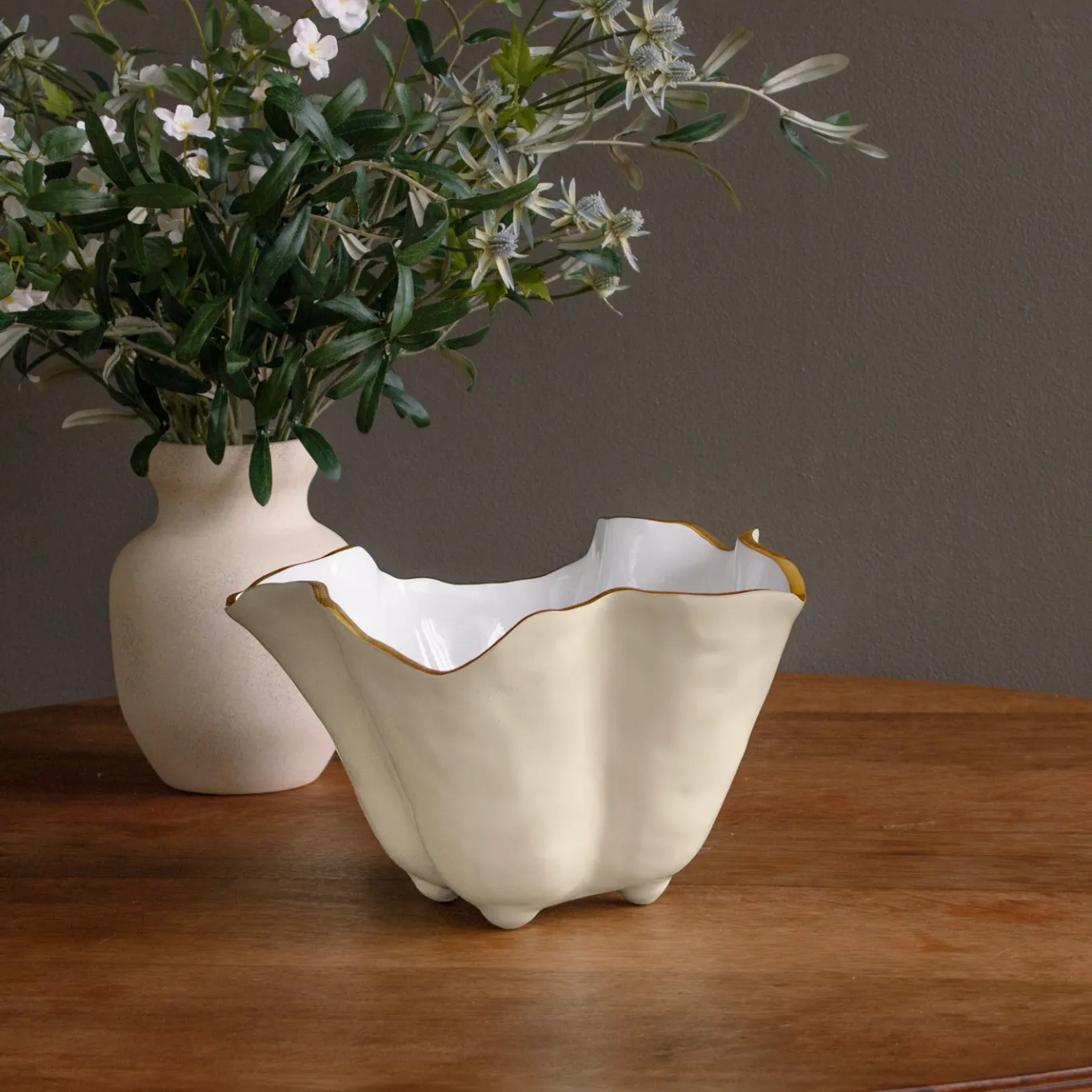 ENCANTO Onyx Ice Bucket (Cream and White)