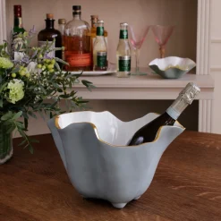ENCANTO Onyx Ice Bucket Slate & White