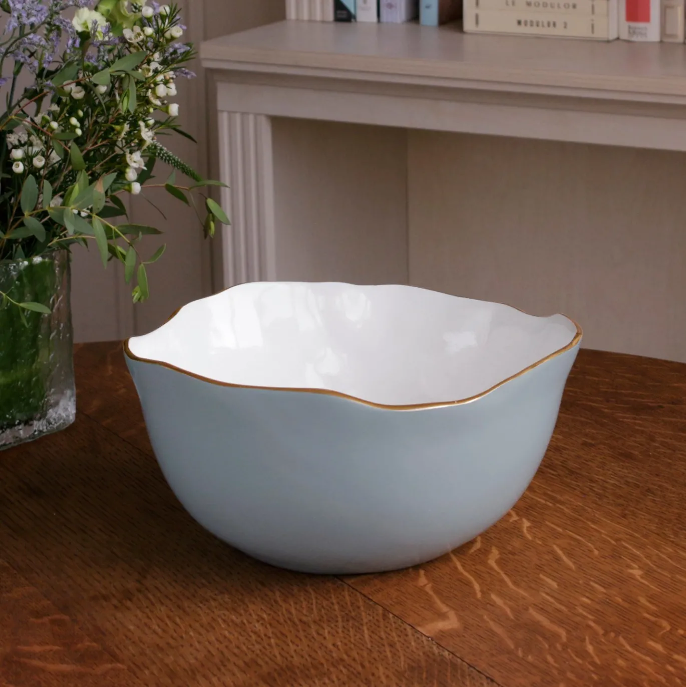ENCANTO Osaka Large Bowl Slate & White