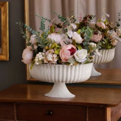 ENCANTO Vienna Large Centerpiece/Punchbowl (Cream and White)