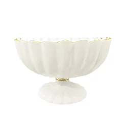 ENCANTO Vienna Medium Round Pedestal (Cream and White)