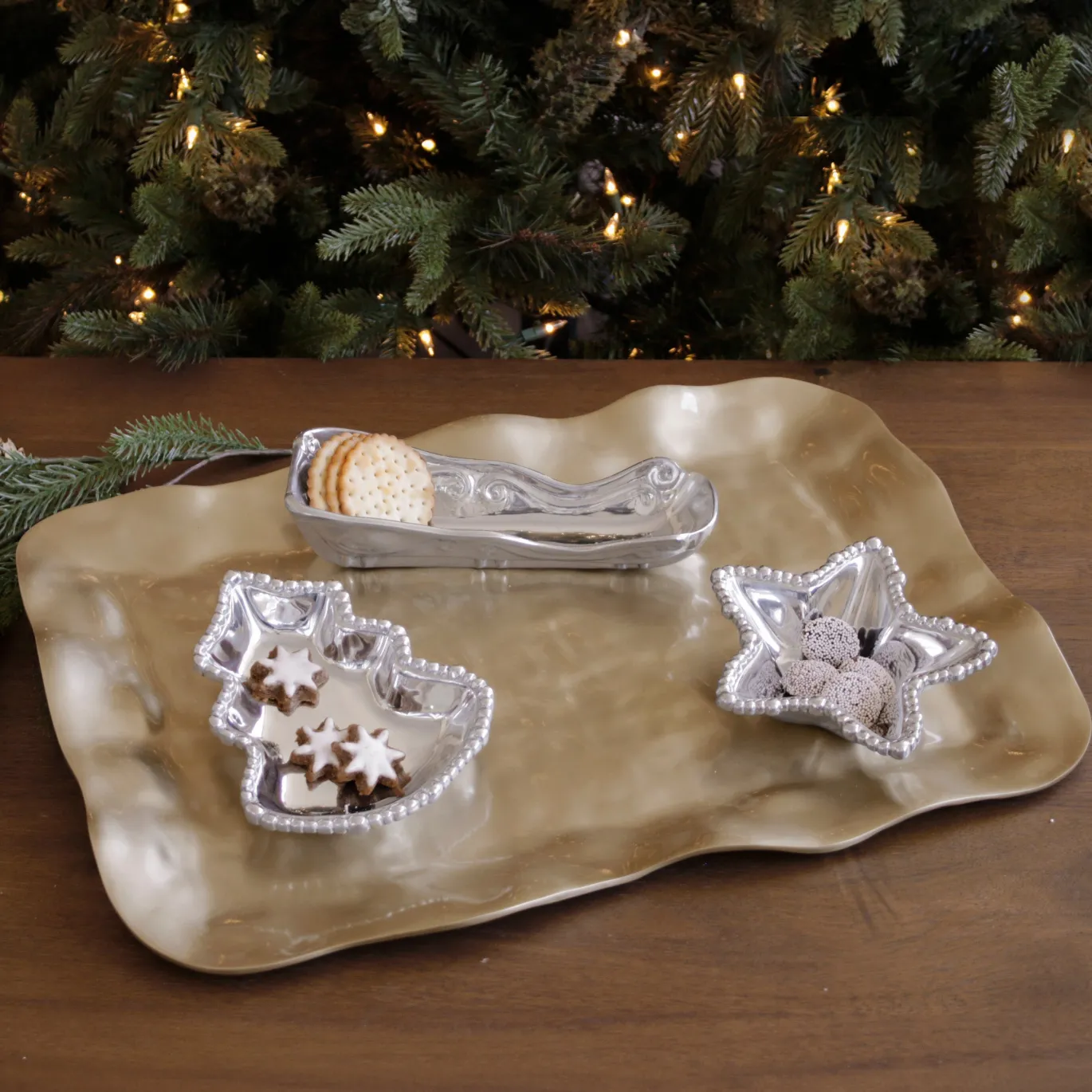 GIFTABLES Organic Pearl Star Bowl