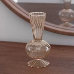 GLASS Cambridge Beth 6" Bud Vase Set of 2 (Champagne)
