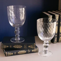 GLASS French Swirl All Purpose Set of 4 (Clear)