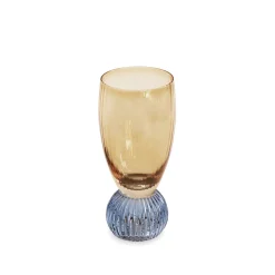 GLASS Venice Shot Glass Set of 4 (Amber and Blue )