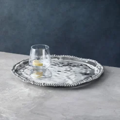 ORGANIC PEARL Nova Round Platter
