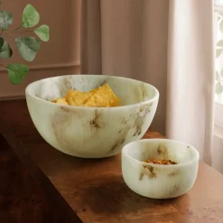 RESIN Giada Large Bowl Jade Swirl