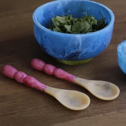 RESIN Rio Bubble Salad Servers (Pink)
