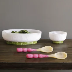 RESIN Rio Bubble Salad Servers (Pink)