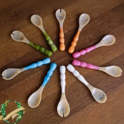 RESIN Rio Bubble Salad Servers (White)