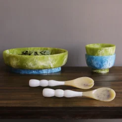 RESIN Rio Bubble Salad Servers (White)