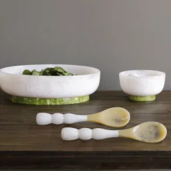 RESIN Rio Bubble Salad Servers (White)