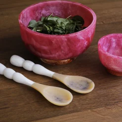 RESIN Rio Small Bowl with Base (Pink and Orange)