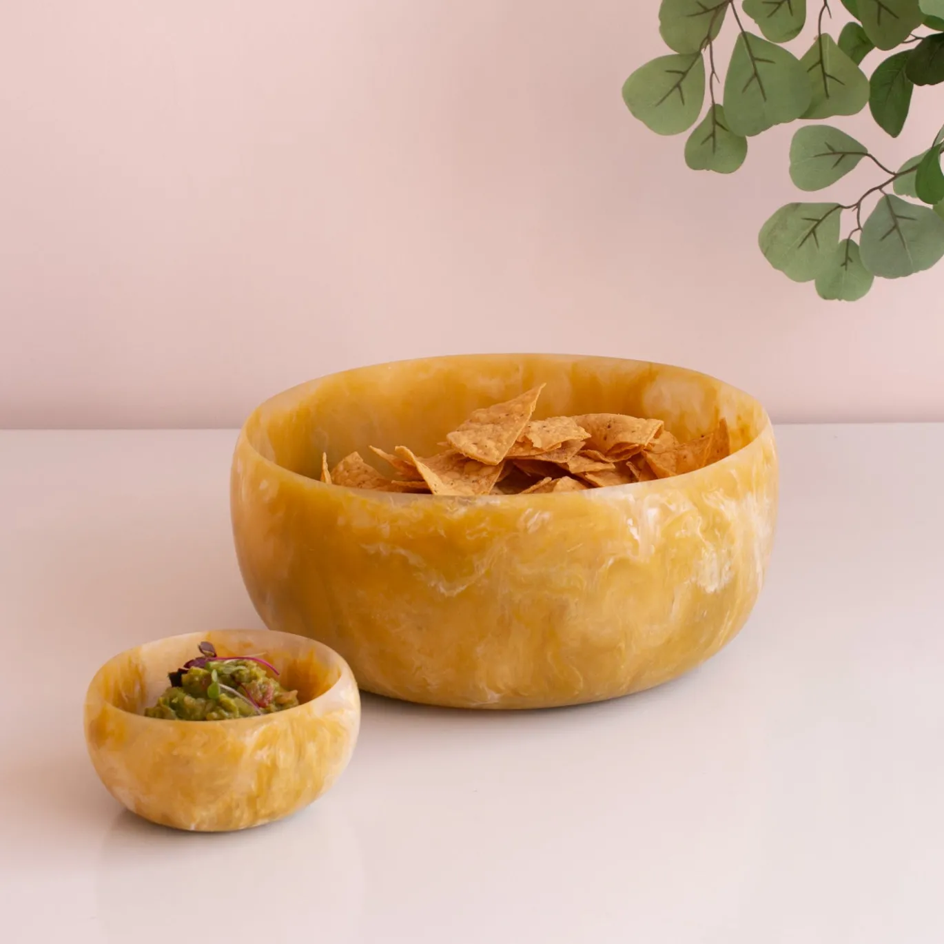 RESIN Sorbet Large Round Bowl Matcha