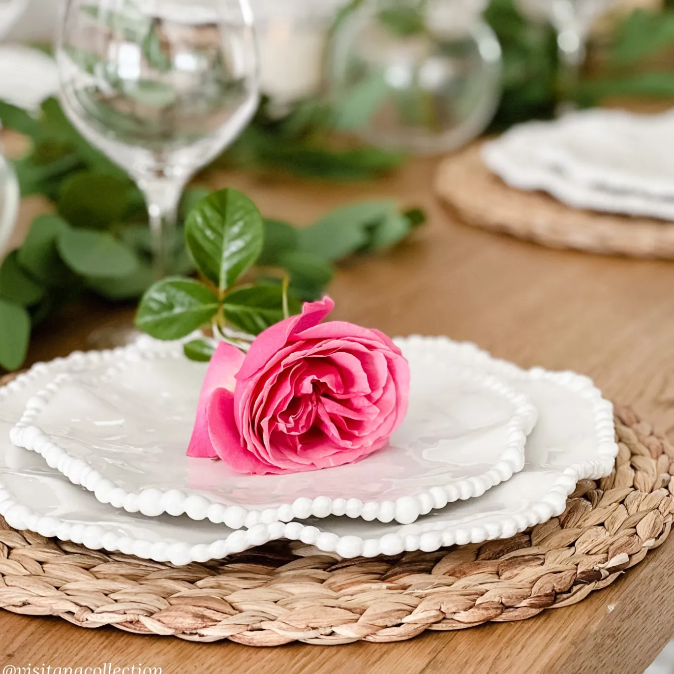 VIDA Alegria 11" Dinner Plate Set of 4 (White)