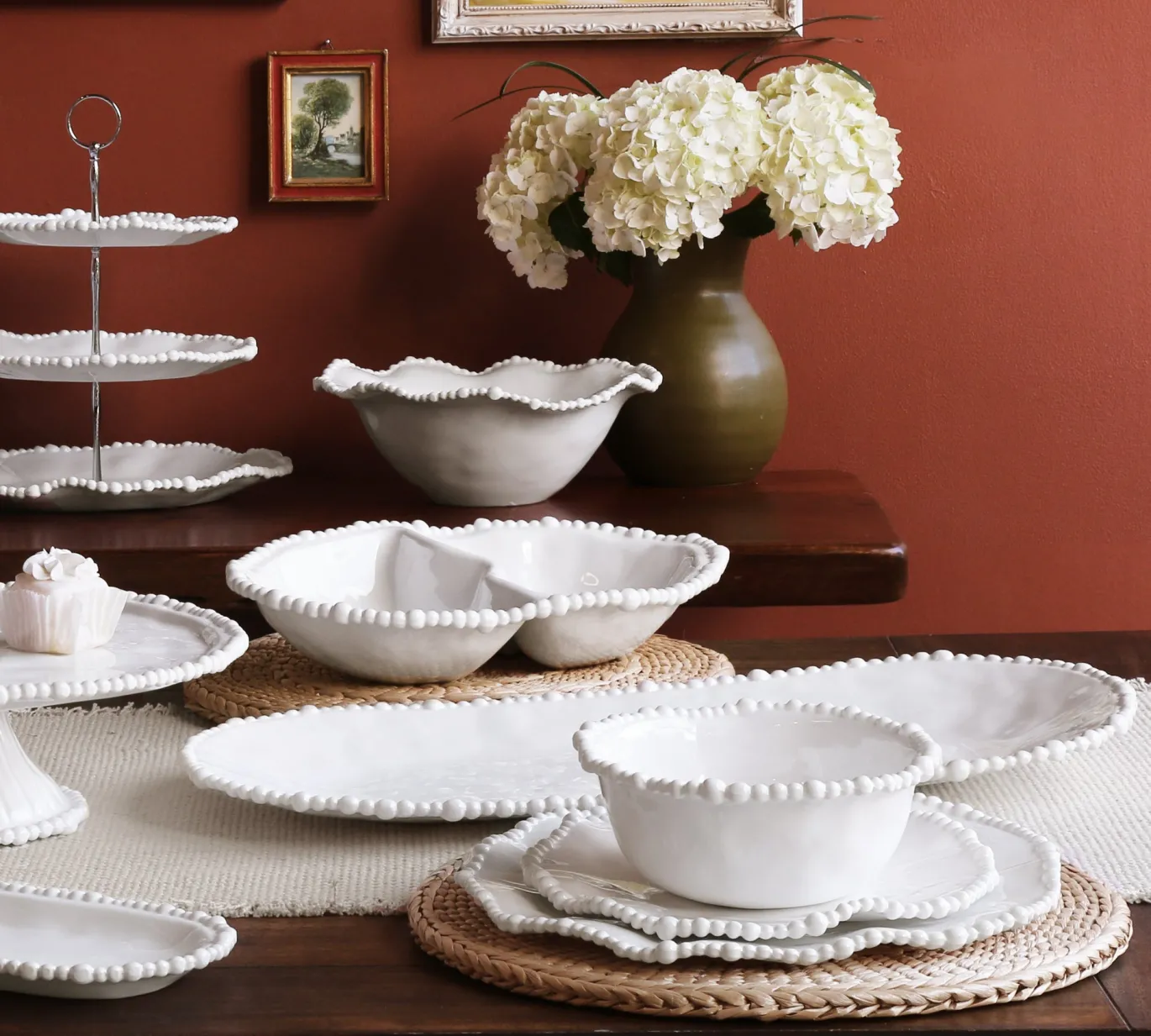 VIDA Alegria 11" Dinner Plate Set of 4 (White)
