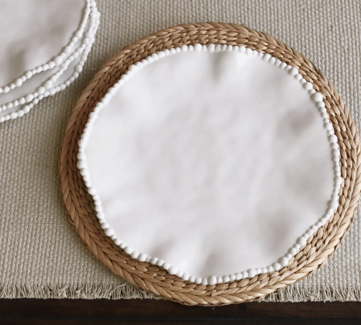 VIDA Alegria 11" Dinner Plate Set of 4 (White)
