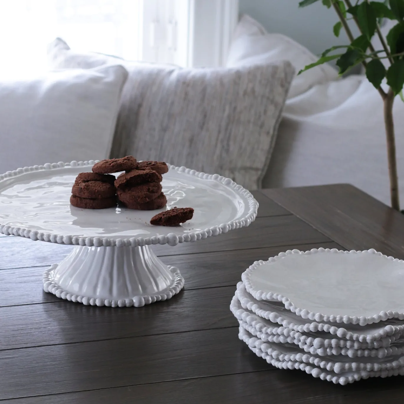 VIDA Alegria 9" Salad Plate Set of 4 (White)