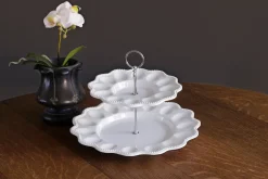 VIDA Alegria Two Tiered Egg Server White
