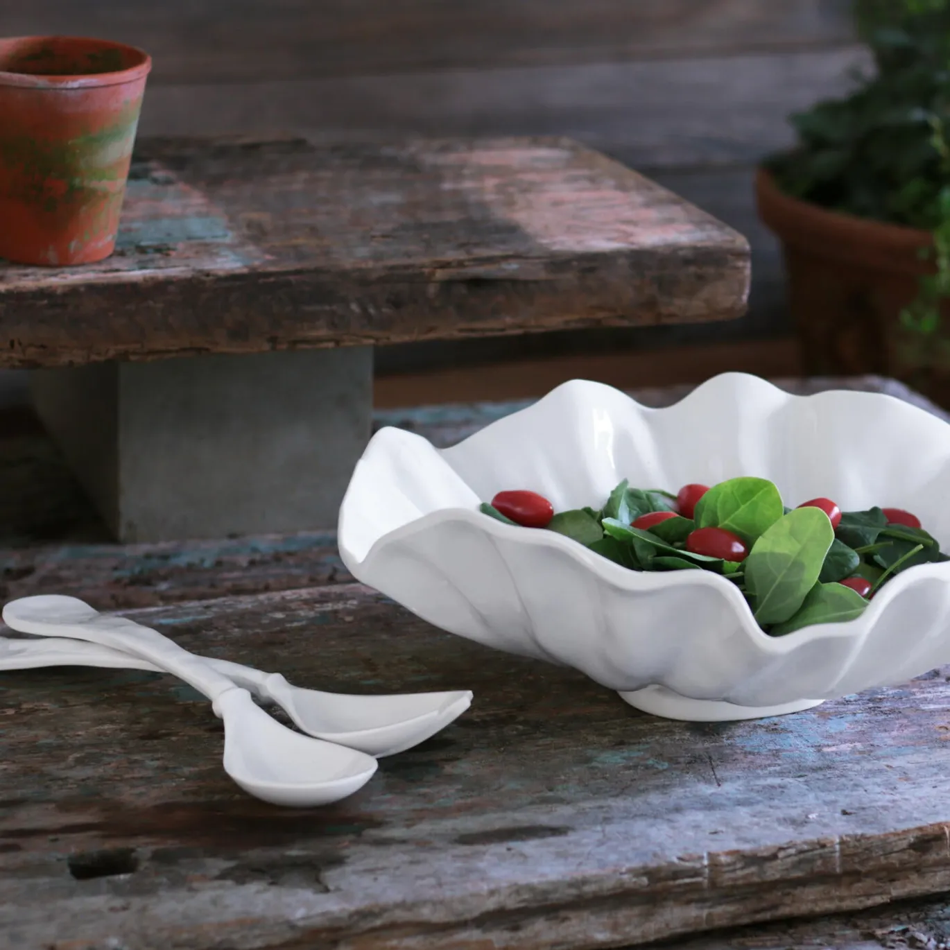 VIDA Bloom Large Bowl (White)