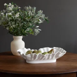 VIDA Bloom Large Rectangle Bowl (White)