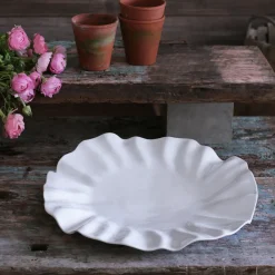 VIDA Bloom Large Round Platter (White)