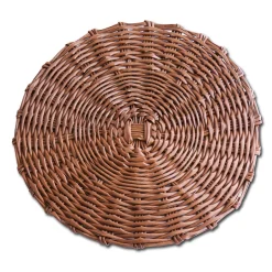 VIDA Faux Wicker Placemats Set of 4 (Brown)