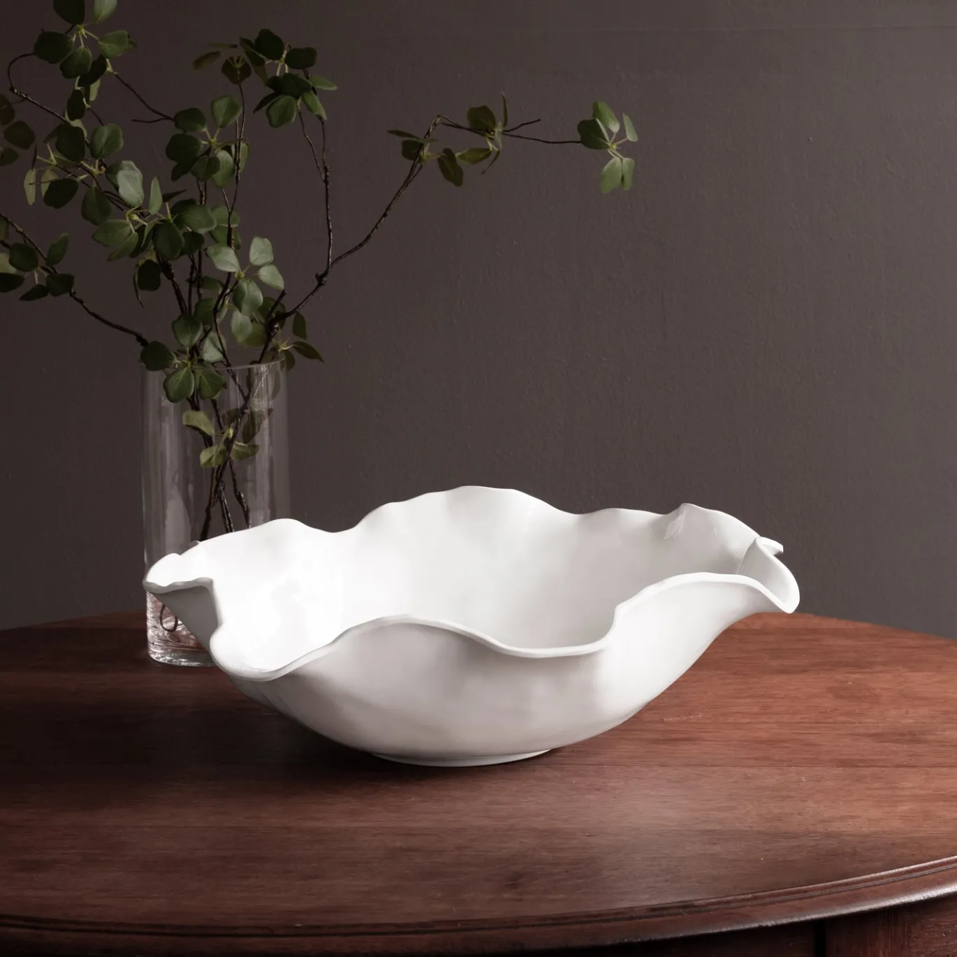 VIDA Havana Extra Large Round Centerpiece (White)
