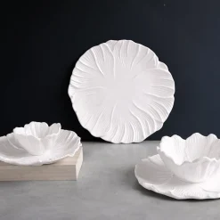 VIDA Lettuce Cereal Bowl Set of 4 (White)