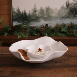 VIDA Nube Bowl with Dip (White)