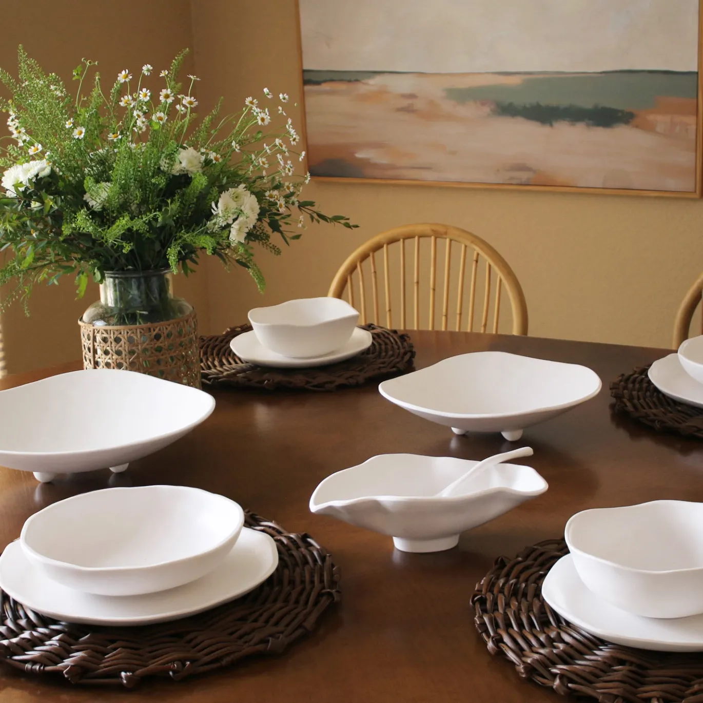 VIDA Nube Cereal Bowl Set of 4 (White)
