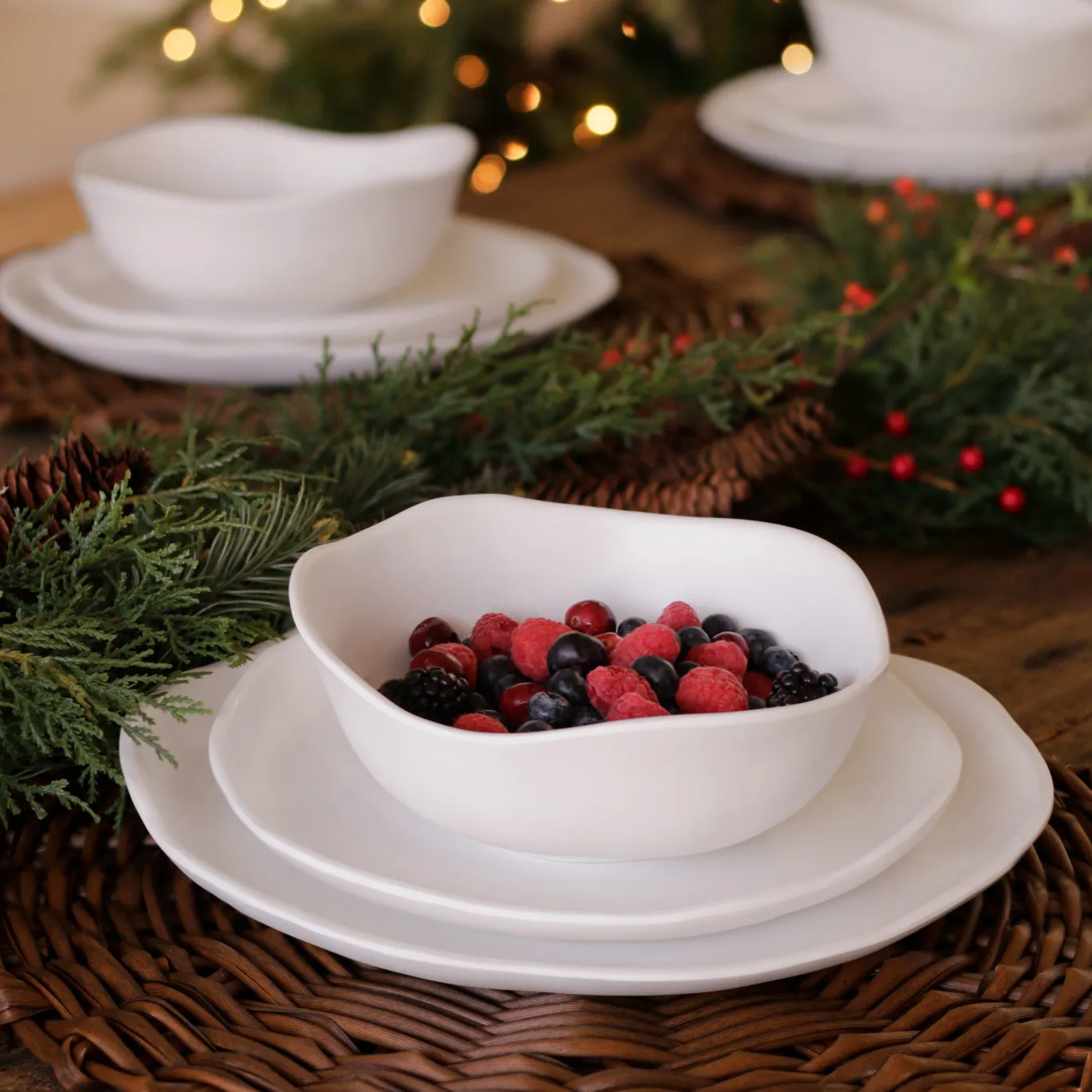 VIDA Nube Dinner Plate Set of 4 (White)