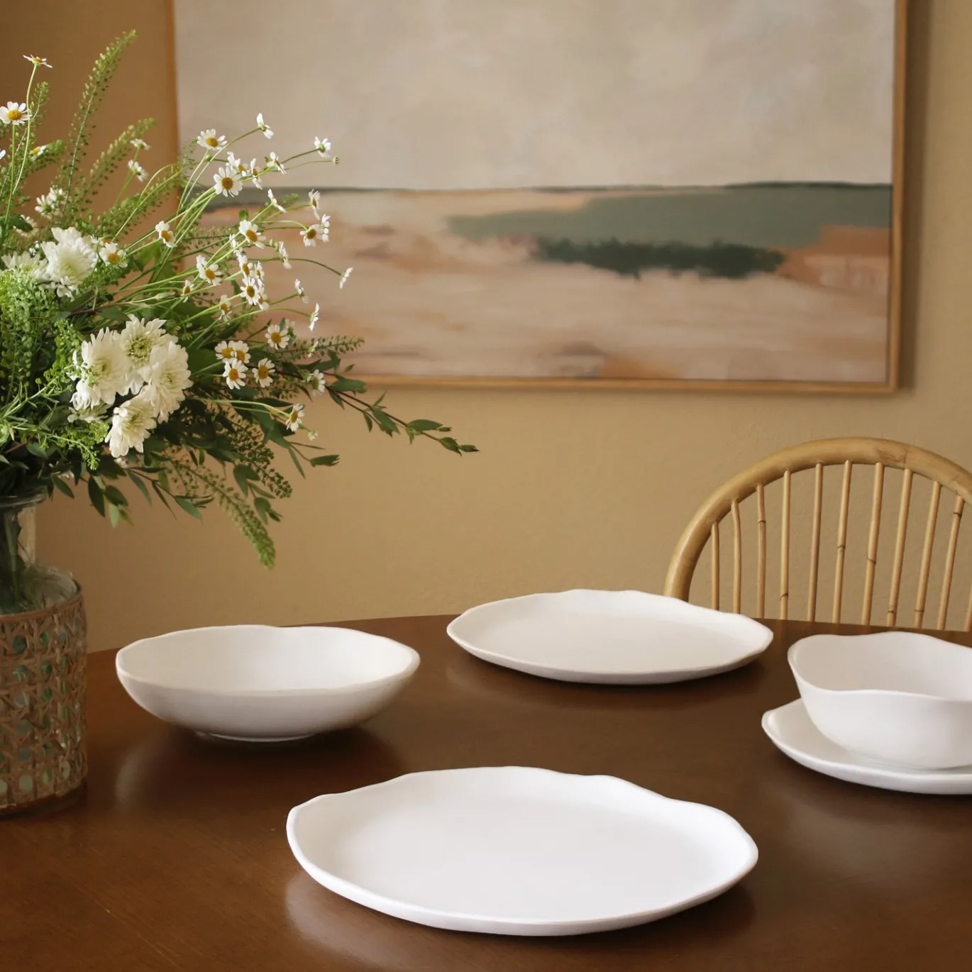 VIDA Nube Dinner Plate Set of 4 (White)