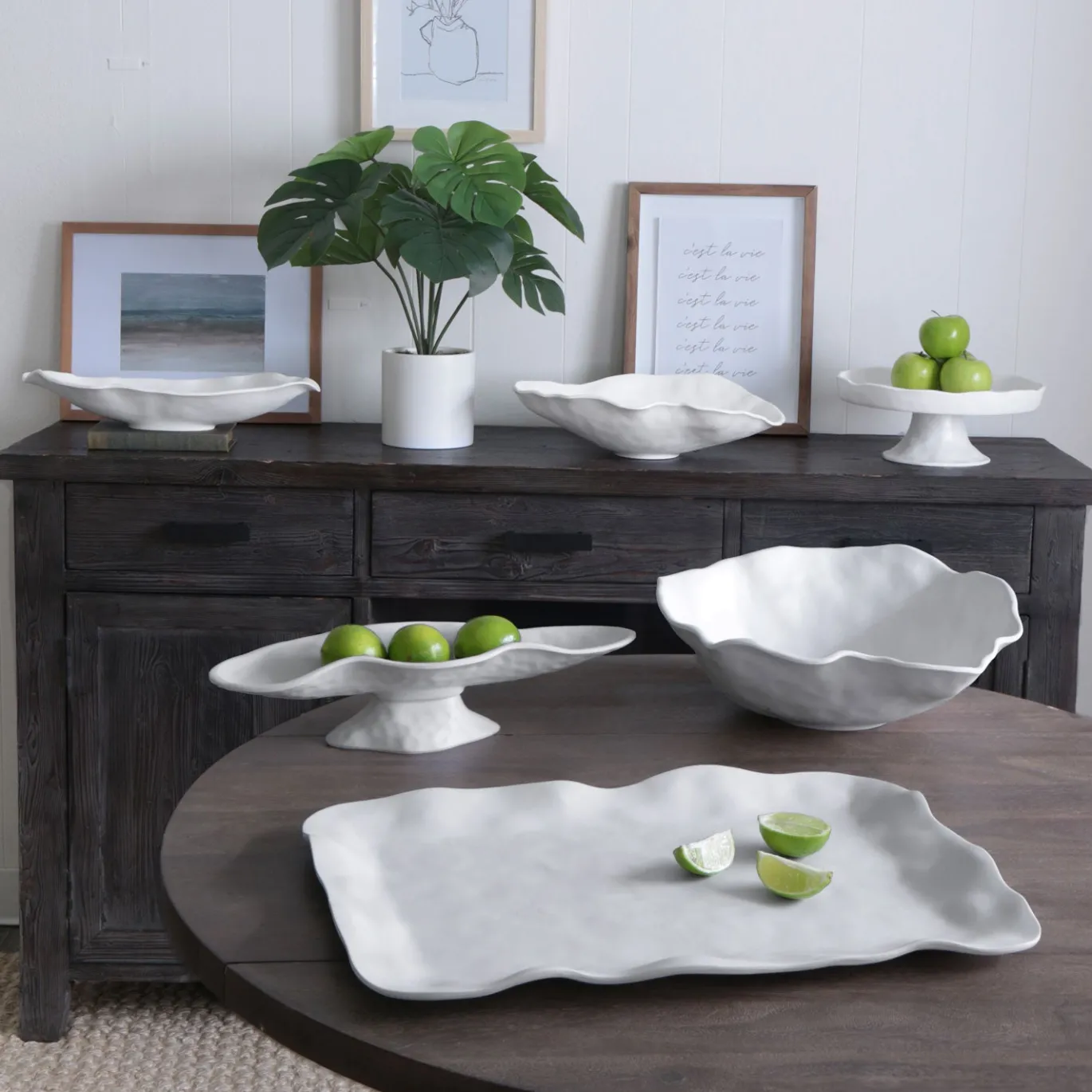 VIDA Nube Large Oval Bowl (White)