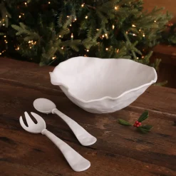 VIDA Nube Large Round Bowl (White)