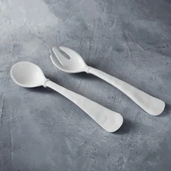 VIDA Nube Large Salad Servers (White)