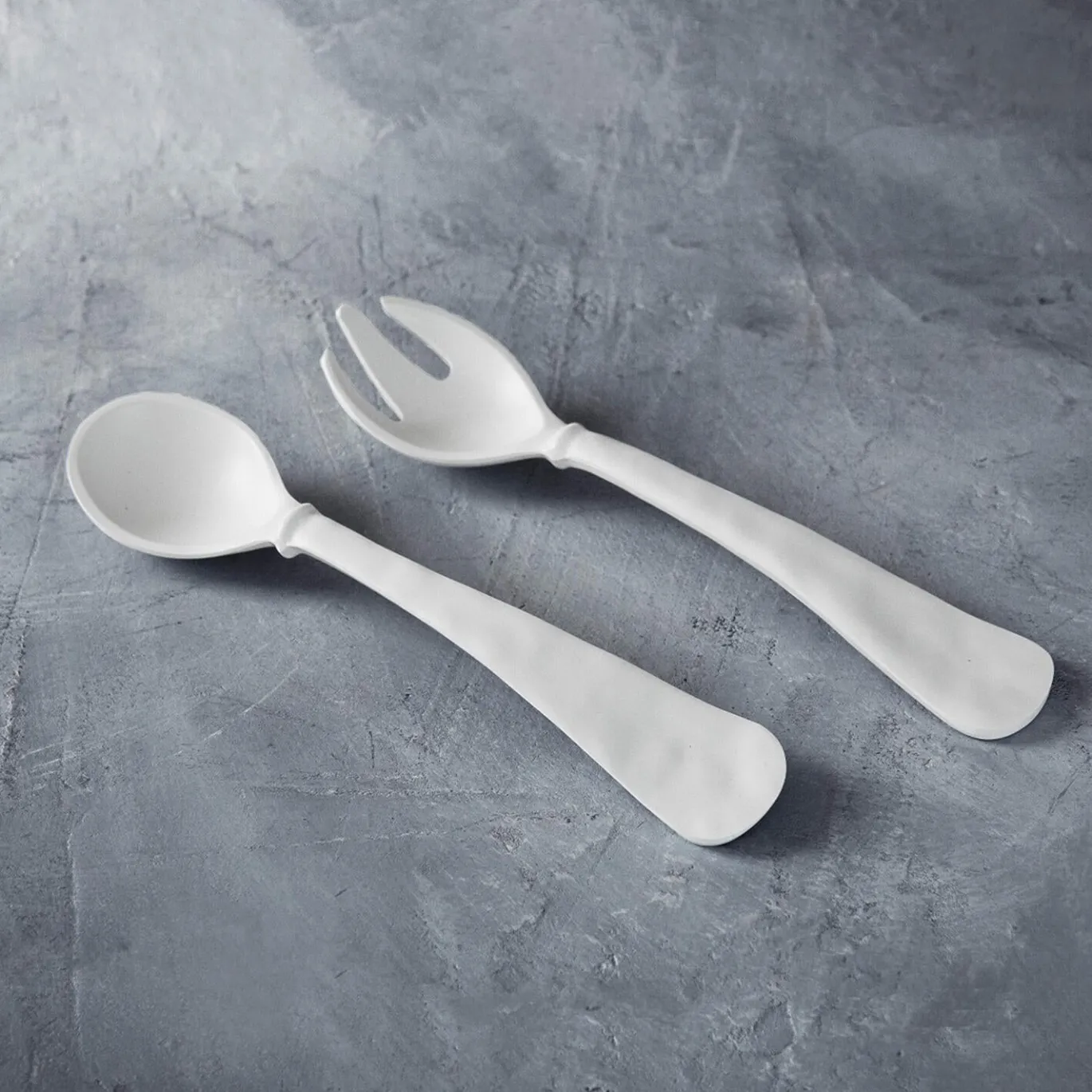 VIDA Nube Large Salad Servers (White)